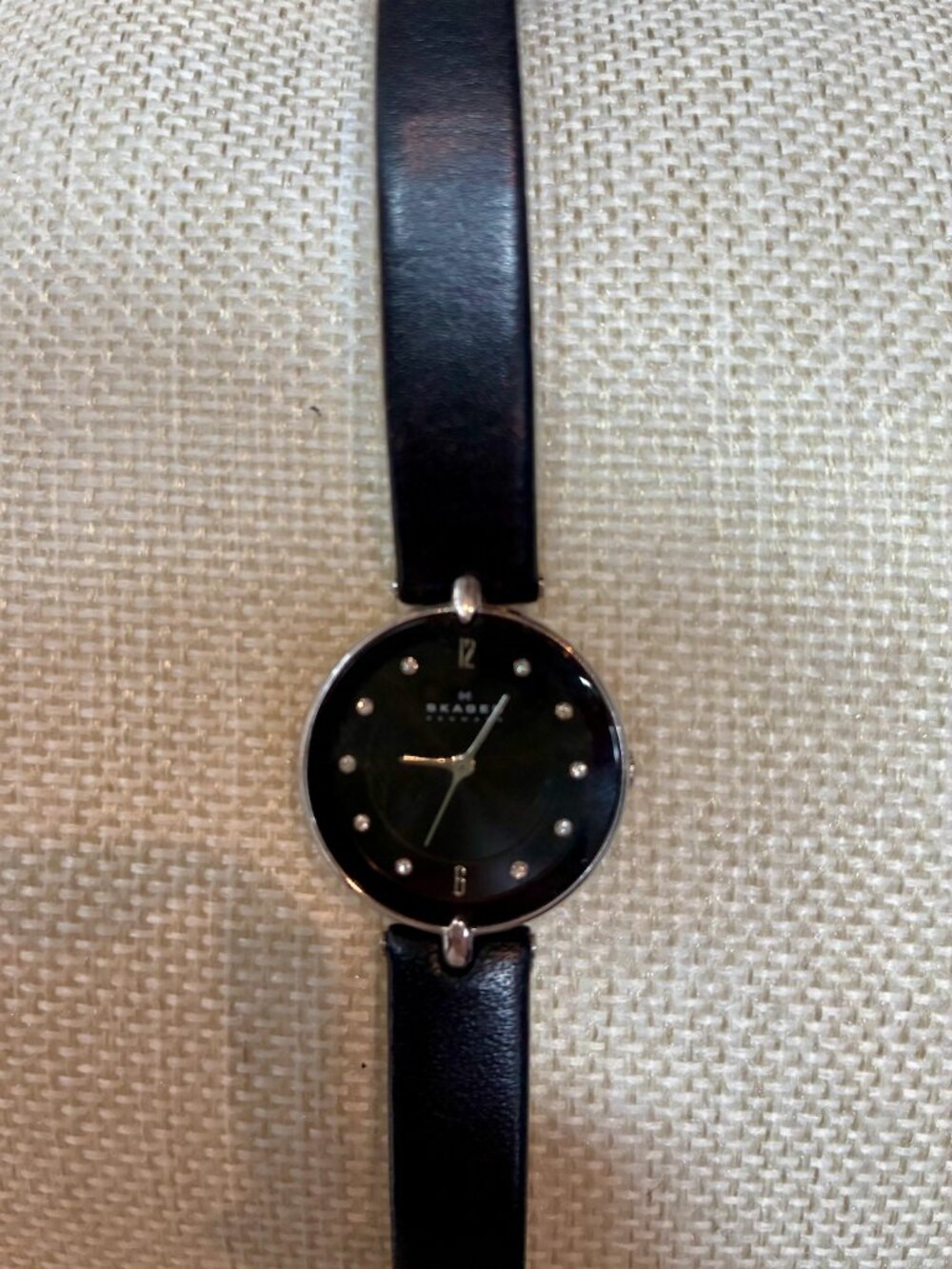 Skagen Women's Ultra Slim Black Dial Watch